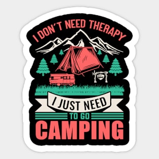 Camping Sticker